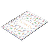 キュートカスタムバブルティーボバパステル ノートブック (左側)