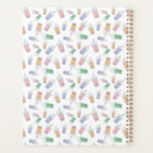 キュートカスタムバブルティーボバパステル プランナー手帳 (裏面)