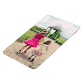 キュートカスタムパーソナライズされた写真テンプレート マグネット (左側)