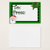 キュートカスタムホリデーギフトラベル (正面&裏面)