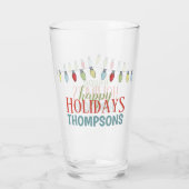 キュートカスタムホリデークリスマスクールテンプレート タンブラーグラス (裏面)