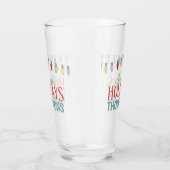 キュートカスタムホリデークリスマスクールテンプレート タンブラーグラス (右)