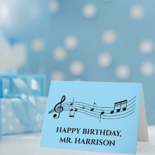 キュートカスタム先生バンドディレクター誕生日 カード