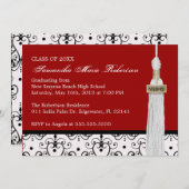 キュートカスタム卒業招待状 招待状 (正面/裏面)