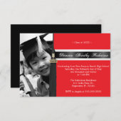 キュートカスタム卒業招待状 招待状 (正面/裏面)