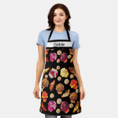 キュートカスタム文字マフィンクロワッサンツシナモン転が エプロン (着用した状態)