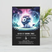 キュートカスタム誕生日 招待状 (スタンド正面)