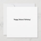 キュートカタツムリおもしろいハッピーベレーテッド誕生日 カード (裏面)