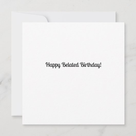 キュートカタツムリおもしろいハッピーベレーテッド誕生日 カード (裏面)