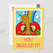 キュートカタツムリ先生サンキューユナイテッド ポストカード (正面/裏面)