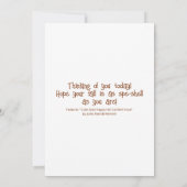 キュートカタツムリ心地よいフードハッピー秋 カード (裏面)