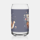 キュートカタニルメールフローラパステルイラストレーション ガラス缶 (右)