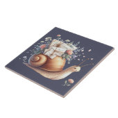 キュートカタニルメールフローラパステルイラストレーション タイル (側面)