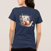 キュートカタニルメールフローラパステルイラストレーション トライブレンドＴシャツ (裏面)