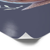 キュートカタニルメールフローラパステルイラストレーション ポスター (コーナー)