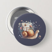 キュートカタニルメールフローラパステルイラストレーション 缶バッジ (正面&裏面)