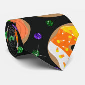 キュートカッコいいグリッター紙吹雪ドーナツHalloween ネクタイ (ロール)