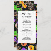 キュートカッコいいグリッター紙吹雪ドーナツHalloween メニュー (正面/裏面)