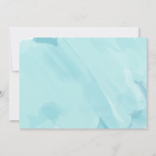 キュートカッコいいトロピカルフラミンゴプールパーティースウィート16 招待状 (裏面)