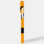 キュートカッコいいブラック飛んでいるこうもりハロウィンオンオレンジ Case-Mate iPhoneケース (裏面 / 左)