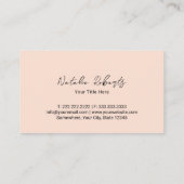 キュートカップケーキスイートトリートケーキベーカリー赤面 名刺 (裏面)