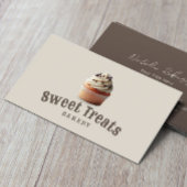 キュートカップケーキスイートトリートケーキベーカリー 名刺