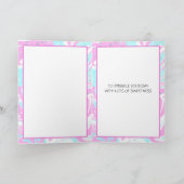 キュートカップケーキプンパーソナライズされた誕生日 カード (内部)