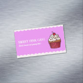 キュートカップケーキベーカリースイーツ&おもしろいパティシシェフ マグネット名刺 (インサイチュ)