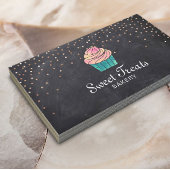 キュートカップケーキベーカリースイートトリートシャルボード 名刺