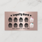 キュートカップケーキペストリーベーカリーバラ金ゴールドロイヤリティ ロイヤリティカード (正面)