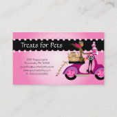 キュートカップケーキ&ドッグズゼブラスクーターウーマン 名刺 (裏面)