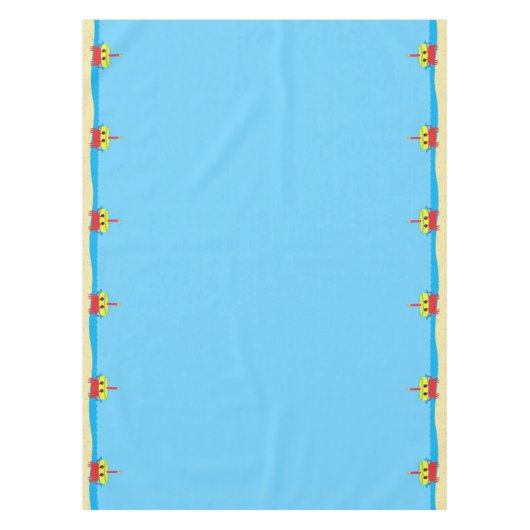 キュートカニビーチ1st誕生日パーティー テーブルクロス (正面)