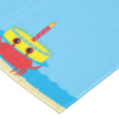 キュートカニビーチ1st誕生日パーティー テーブルクロス (アングル)