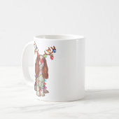 キュートカバリエールキングチャールズスパニエル犬おもしろいクリスマスギフト コーヒーマグカップ (正面左)