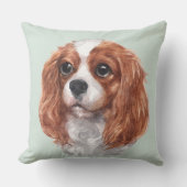 キュートカバリエールキングチャールズスパニエル犬ドッグ クッション (正面)