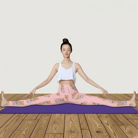 キュートカピバラレギンス | 愛らしいアニマルプリント レギンス