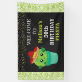 キュートカボスインザソンブレロ誕生日フィエスタ 横断幕 (縦)