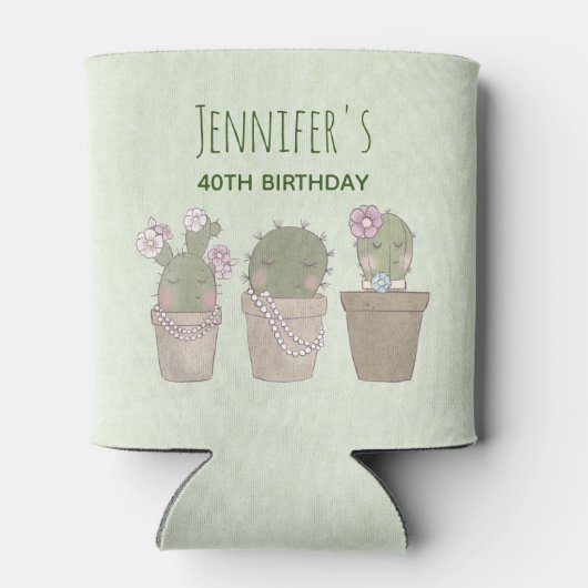 キュートカボスガールズウェアジュエリー誕生日 缶クーラー (裏面)