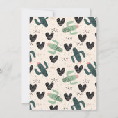 キュートカボスフィエスタモダンブライダルシャワー 招待状 (裏面)