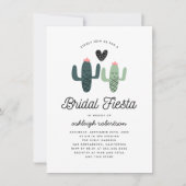 キュートカボスフィエスタモダンブライダルシャワー 招待状 (正面)