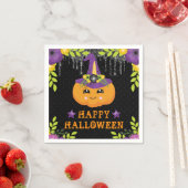 キュートカボチャフローラハッピーハローウィン スタンダードカクテルナプキン (インサイチュ)