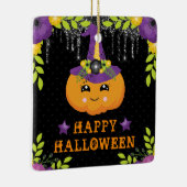 キュートカボチャフローラハッピーハローウィン セラミックオーナメント (右)
