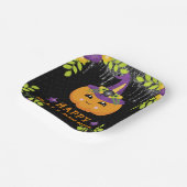 キュートカボチャフローラハッピーハローウィン ペーパープレート (傾斜あり)