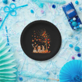 キュートカボチャ格言秋の木紅葉 ペーパープレート (パーティー)