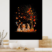 キュートカボチャ格言秋の木紅葉 ポスター (キッチン)