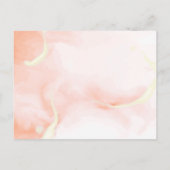 キュートカボチャ紅葉モノグラム秋の結婚式 インビテーションポストカード (裏面)