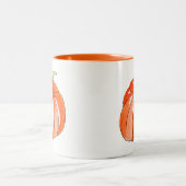 キュートカボチャ野菜の秋秋 ツートーンマグカップ (中央)