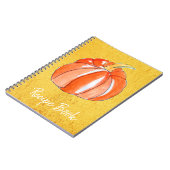 キュートカボチャ野菜の秋秋 ノートブック (左側)