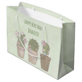 キュートカボントリオ着用ジュエリー誕生日 ラージペーパーバッグ (裏面アングル)