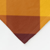 キュートカボンプキンオレンジプレイドミディアムフリースブランケット フリースブランケット (角)